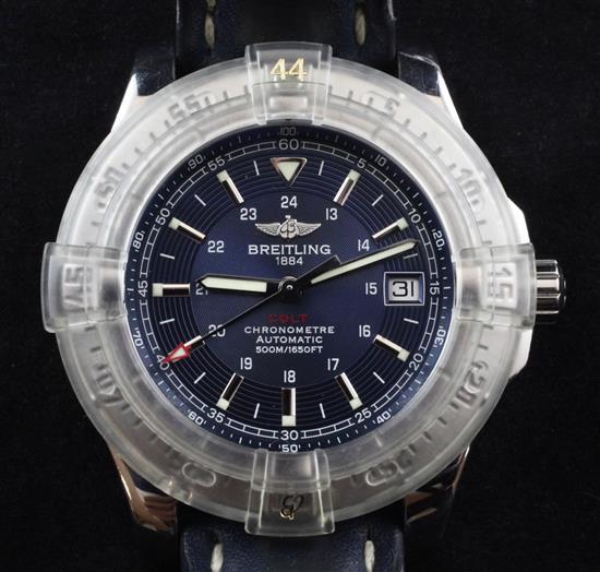 A gentlemans 2005 stainless steel Breitling Colt automatic wrist watch,